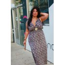 Zenobia Tribal Maxi Dress